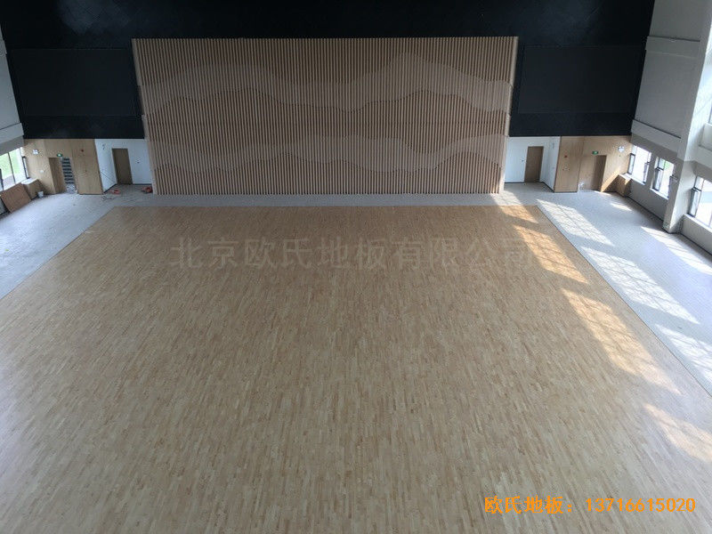 山西交城新天源藥業(yè)體育館運動地板鋪裝案例0
