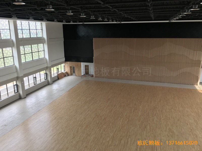 山西交城新天源藥業(yè)體育館運動地板鋪裝案例3