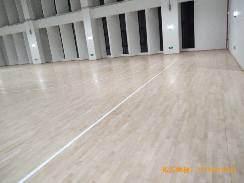 浙江寧波象山分?；@球館體育地板鋪裝案例0