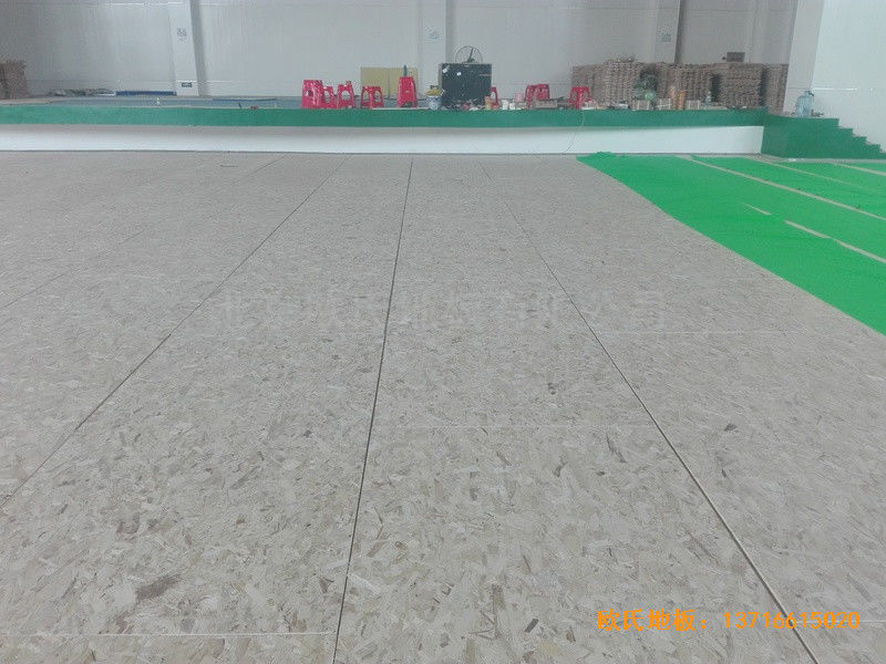 湖南益陽(yáng)第十六中學(xué)體育館體育地板施工案例2