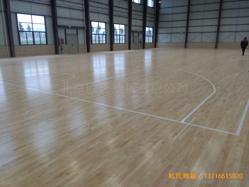 云南澄江縣社區(qū)活動中心運動地板施工案例4
