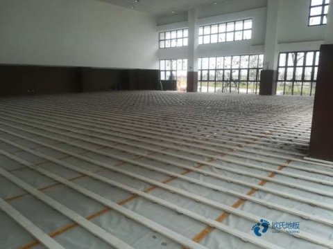 小學(xué)籃球運(yùn)動(dòng)木地板施工工藝